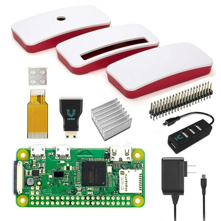Vilros Raspberry Pi Zero W Complete Starter Kit-Official Case Edition-Includes Pi Zero W and 7 Essential