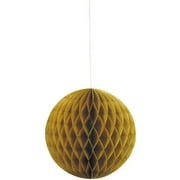 Angle View: Tissue Paper Honeycomb Ball, 8 in, Gold, 1ct