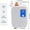 White, variant on SHZICMY Kitchen Tankless Electric Hot Water Heater 3000W 5s Instant Heating Mini Under Sink Water Heater Home Comercial 110V White