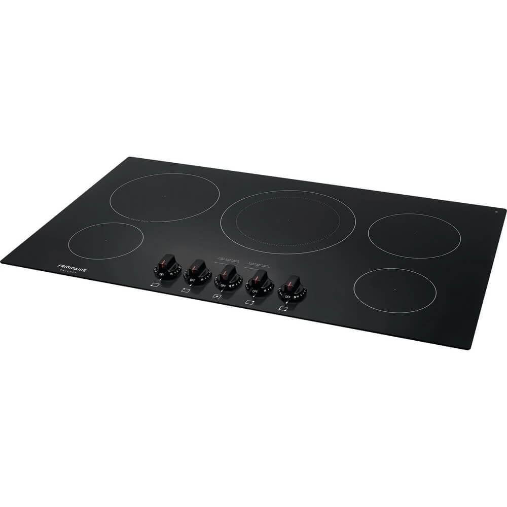 Frigidaire Gallery FGEC3648UB 36 inch Black 5 Burner Electric Cooktop