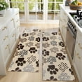 thumbnail image 4 of Kitchen Rugs Sets Of 2,Paw Print Anti Fatigue Kitchen Mat Rugs Non Slip Washable,Decorative Kitchen Floor Mats for Kitchen,Sink,Laundry,17"X47", 4 of 5