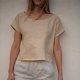 thumbnail image 2 of 100% Cotton Women T-Shirts 2022 Summer Casual Solid O-Neck Short Sleeve Streetwear Women Top Harajuku Shirt zhangmengya LED, 2 of 2