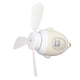 thumbnail image 4 of Ventilador de techo compacto y silencioso de color blanco con luz y carga USB para dormitorios y hogares, 4 of 8