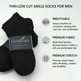 thumbnail image 4 of GENTLEAGU Men's Bamboo No-Show Socks – Soft, Breathable, Anti-Odor – 48 Pairs, Size 6-12, 4 of 6