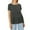 Grey, variant on Hauaitttt Women's Casual Loose Doll with Ruffled Edge Solid Color Short Sleeved Top Casual Raglan Tee Women Shirt Polyester Spandex Medium Women Shirt Athletic Shirts Pack Women Short Sleeve Athletic