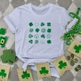 thumbnail image 2 of Besolor T-Shirts de la Saint-Patrick pour Femmes Été Col Rond Manches Courtes Tuniques Tops Décontractés Blouse Graphique Ample, 2 of 6
