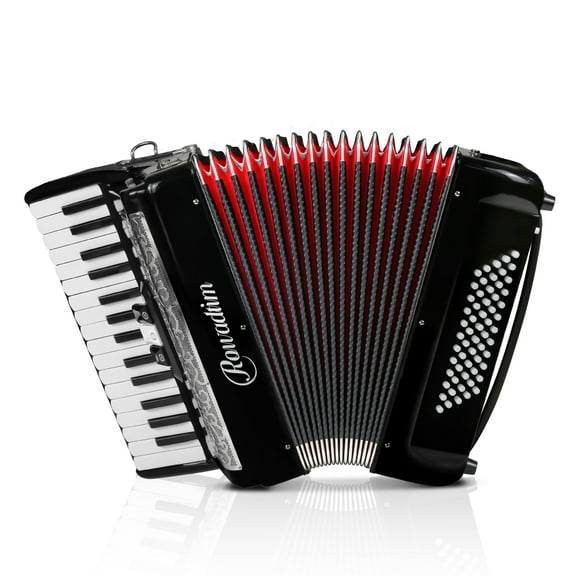 Accordion - 30 Key 60 Bass Professional Keyboard with Backpack & Strap, Ideal for Beginners, Adults, Students & Music Lovers