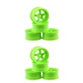 thumbnail image 3 of Shengyu 4 Pieces52mm Elastic *RC Car Tires Wheel Rims Hub Running Racing Drifting Tyres On-road Crawer Assembly Accessories Five Star/Red 2Set, 3 of 6