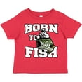 thumbnail image 3 of Inktastic Born to Fish Boys or Girls Toddler T-Shirt, 3 of 5