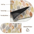 thumbnail image 6 of Leaves Specimens 4x6 Area Rugs for Living Room, Grey Yellow Orange Burlap Background Non Slip Floor Mat Washable Low-Profile Indoor Carpet for Bedroom, Dining Room, Bathroom, 6 of 9