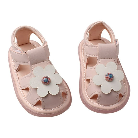 Otqutp Baby Outdoor Shoes Toddler Girls Dress Sandals Flower Sandals Casual Sandals Luminous Shoes Girls Beach Shoes Princess Shoes