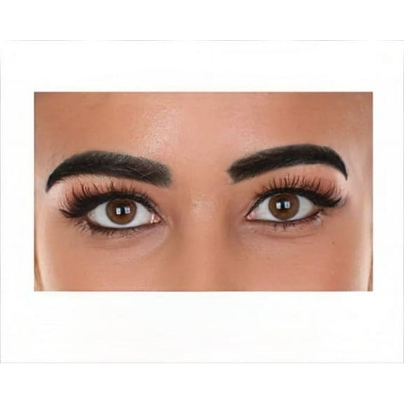 HPO Adult Unisex Brown Costume Facial Hair with Synthetic Hair