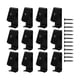 thumbnail image 2 of 12x Clips para macetas, gancho de pared para exteriores, colgadores con pestillo para macetas, gancho duradero Negro Cola Clips para macetas, 2 of 8