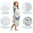 thumbnail image 7 of Anchor and Bulldog Dog Hooded Bath Towel，50"x30" for Ages 3 To 12 Kids, Quick Dry Lightweight Soft Microfiber Hood Beach Towel Cover Up for Kids, 7 of 7