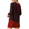 thumbnail image 4 of INSPIRE CHIC Blouse Douce à Manches Longues pour Femmes, Mignonne, à Volants, Col Peter Pan, 4 of 7