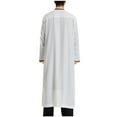 thumbnail image 5 of Dovford Mens Muslim Kaftan Modest Evening Dresses with Sleeves Muslim Male Prayer Clothing Pakistani Clothes Eid Jersey Shirt, 5 of 5