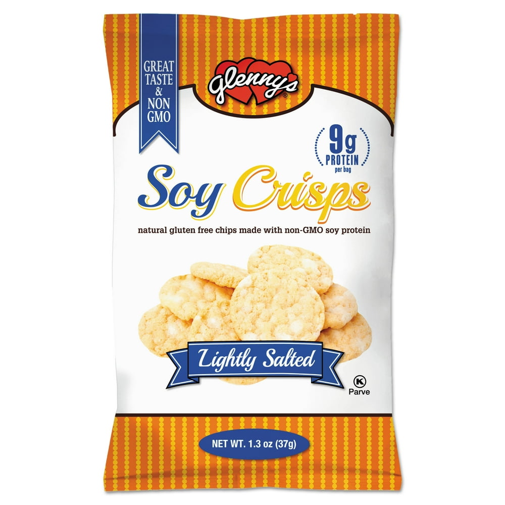 glenny's Soy Crisps, Lightly Salted, 1.3oz SingleServe Bag Walmart