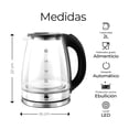 thumbnail image 5 of Tetera Eléctrica Dosyu 2L de Vidrio, 1000W, Hervidor de Agua Rápido con Apagado Automático, 5 of 5