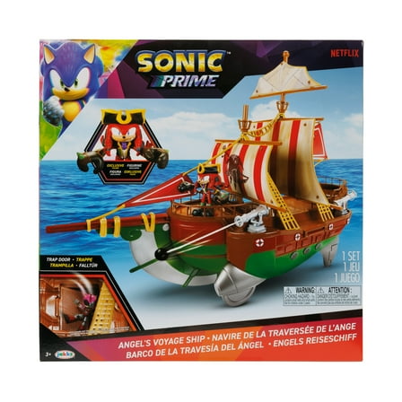 Sonic Prime Ultimate Angel's Voyage Pirate Ship Battles Action Figure Playset