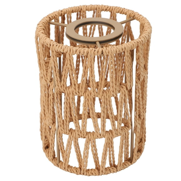Hand 4pcs Lampshade Retro Imitation Rattan Bohemian Style Hand Woven Lamp Shade for Floor Lamps Chandeliers Table Lamps Wall Lamps