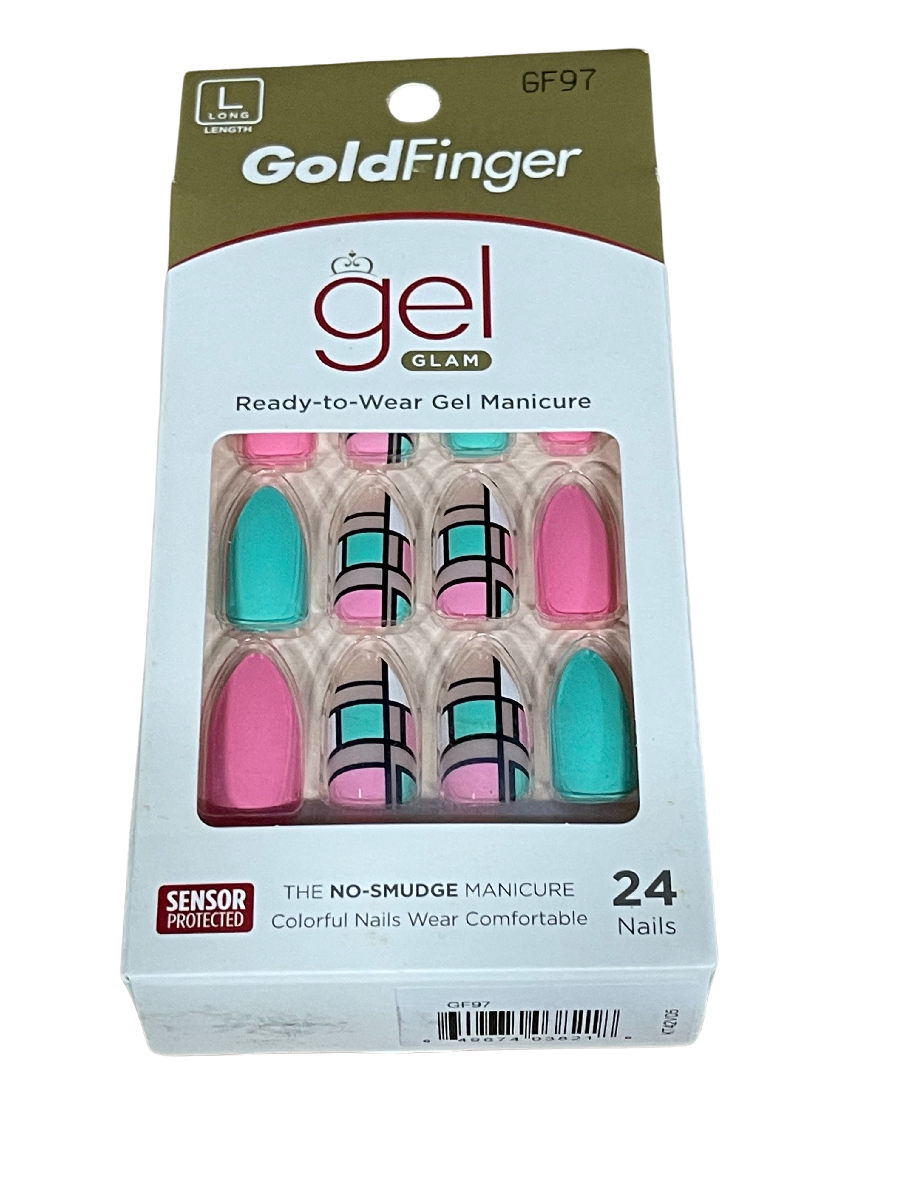 KISS GoldFinger Gel Glam Nails Ready to Wear Manicure #GF97