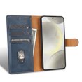 thumbnail image 3 of for Motorola Moto G 5G 2024 Wallet Case, Classic Business with Card Slots Kickstand Magnetic Buckle PU Leather Flip Folio Shockproof Full Body Protective Phone Case, Blue, 3 of 5