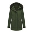 thumbnail image 4 of Women's Waterproof Parka Winter Outerwear Jacket Soft Warm Windbreak Snow Coat Long Down Alternative Puffer, 4 of 6