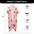 thumbnail image 5 of HELLHERO Pink Strawberry Hearts Bathing Suit Cover Up High Quality Fabrics Washable Free Size Long Kimono Swimsuit Cover Up for Women, 5 of 5