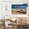 thumbnail image 5 of Elephant Stock Sea Is Calling Typography Wall Art - Horizontal Canvas Wall Art - Living Room Wall Decor - Beach Canvas - Beige And White Decor - 36" x 24", 5 of 8