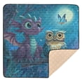 thumbnail image 6 of WOBOGO Cute Dragon Owl Baby Playmats Extra Large Waterproof Rollable Activity Pads for Toddlers 50×50inch, 6 of 7