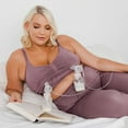 thumbnail image 5 of Sublime Bamboo Hands-Free Pumping Lounge & Sleep Bra - Mauve L Busty, 5 of 8