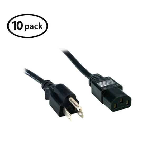 Comprehensive Standard PC Power Cord 3' (10-pieces)