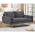 thumbnail image 4 of US Pride Furniture Villeda 70''W Polyester Square Arms Loveseat Gray, 4 of 7