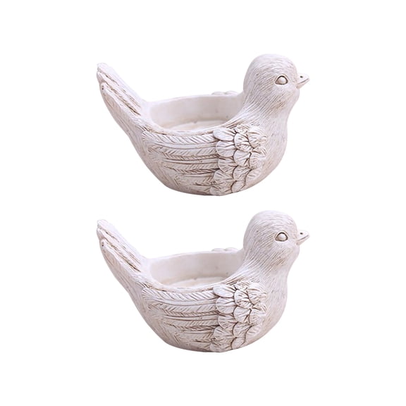 Candles & Holders 2 Bird Candle Holder Retro Wishing Tea Light Candle Holder Resin