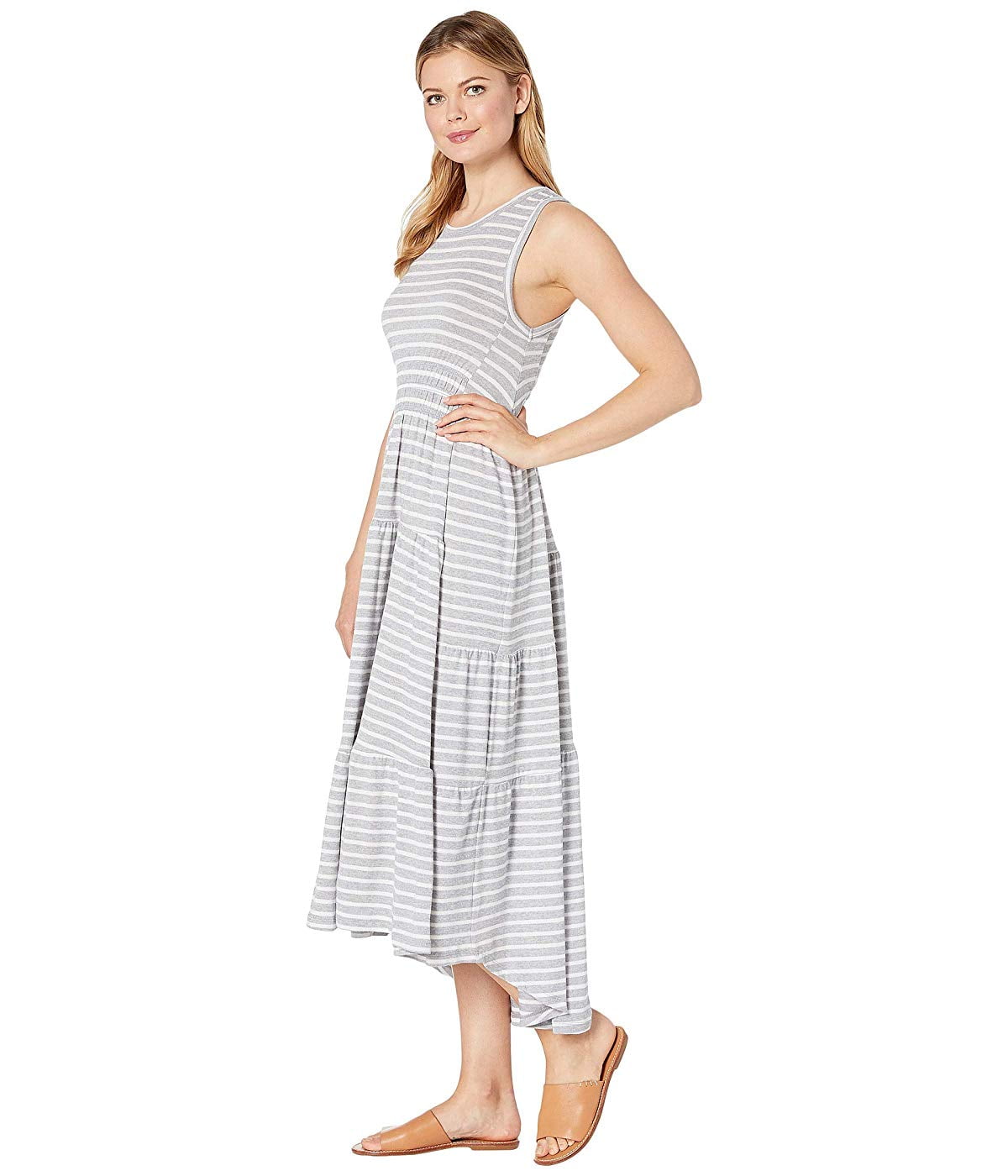 ruched tank maxi dress