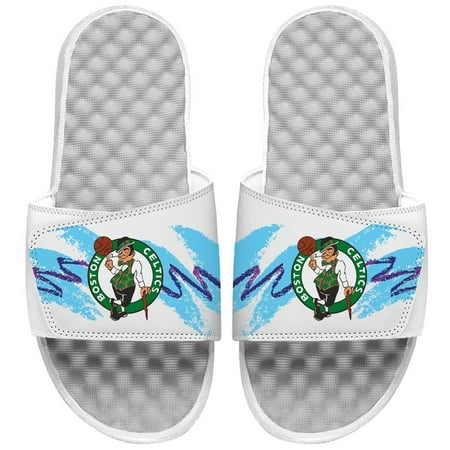

Youth ISlide White Boston Celtics 90s Paper Cup Slide Sandals