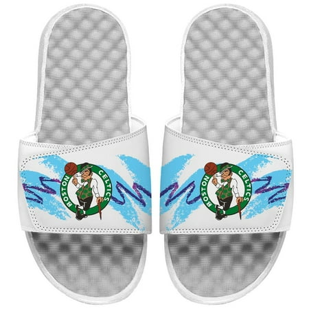 

Youth ISlide White Boston Celtics 90s Paper Cup Slide Sandals