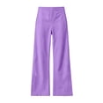 thumbnail image 6 of Womens Barrel Pants, Elastic Waist Baggy Ankle Pants with Pockets, Quick Dry Travel Running Outdoor Wear | VerBelle,Purple S, 6 of 9