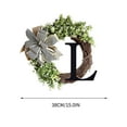 thumbnail image 2 of Giunmcul My Order 26 Letters Decorative Wreath Door Hanging Home Decor Letters with Knot Pendant Rattan Ring Wall Decoration Window Decoration Pendant, 2 of 4