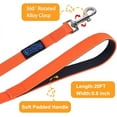 thumbnail image 2 of Vivifying Long Dog Leash, 20ft Waterproof Dog Training Leash for Outside, Durable PVC Long Line Lead with Padded Handle for Recall Training, Hiking, Swimming, Beach and Lake (Orange), 2 of 7