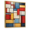thumbnail image 2 of Designart "Abstract Geometric Composition II" Abstract Spirals Floater Framed Canvas Wall Art, 2 of 7