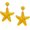 Yellow, variant on Raffia Starfish Earrings Raffia Straw Wrapped Starfish Drop Dangle Earrings Beach, Style K8279