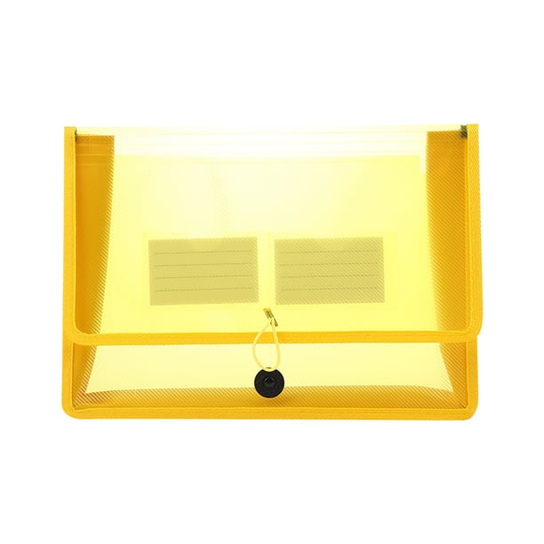 Bolsa organizadora de archivos elásticos 3D - Carpeta de plástico para almacenamiento de documentos con bandas elásticas, 24x33,5cm, ligera y portátil para oficina y viajes