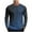 Navy, variant on Gradient Shirts for Men Heavyweight Long Sleeve Crewneck Casual T Shirt Slim Fit Pullover Tops Blouse Big & Tall