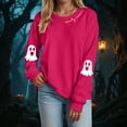 thumbnail image 2 of Godom Halloween Women's Sweatshirts Pumpkin Graphic Crewneck Long Sleeve Pullover Tops Loose Fit Soft Knit Ribbed Casual Fall Winter Outfits, 2 of 5