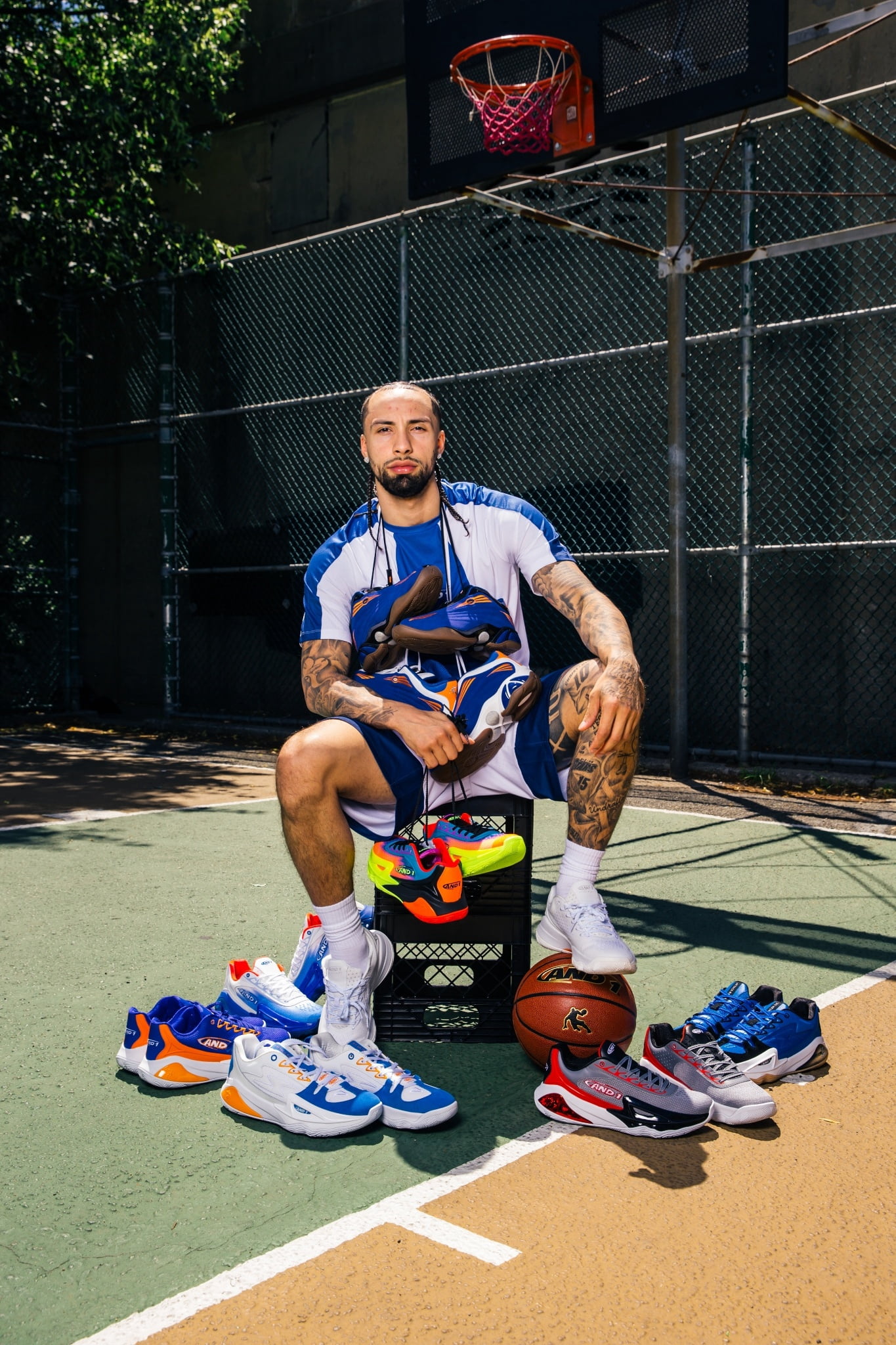 AND1 Boy's Attack Basketball Sneakers