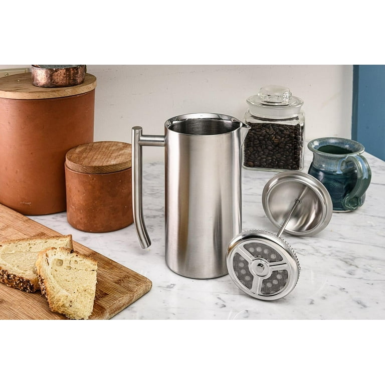 Frieling Double-Walled French Press, 6 colors, Dishwasher Safe on