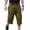 Light Green, variant on Men's Cargo Capri Pants - 3/4 Shorts for Men, Vintage Loose Fit, Multi-Pocket Military Tactical Pants for Hiking and Work