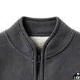 thumbnail image 3 of YUANxueke Casual Athletic Fleece Jacket for Kids, Full Zip Long Sleeve Warm Coat, Fashion Sports Outwear with Patchwork Pockets, 3 of 7