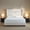 Oat + Camel Oak, variant on Noble House Hosford Full Canvas Upholstered Wingback Bed, Wood Base Platform Bed with Wingback Headboard, Ivory